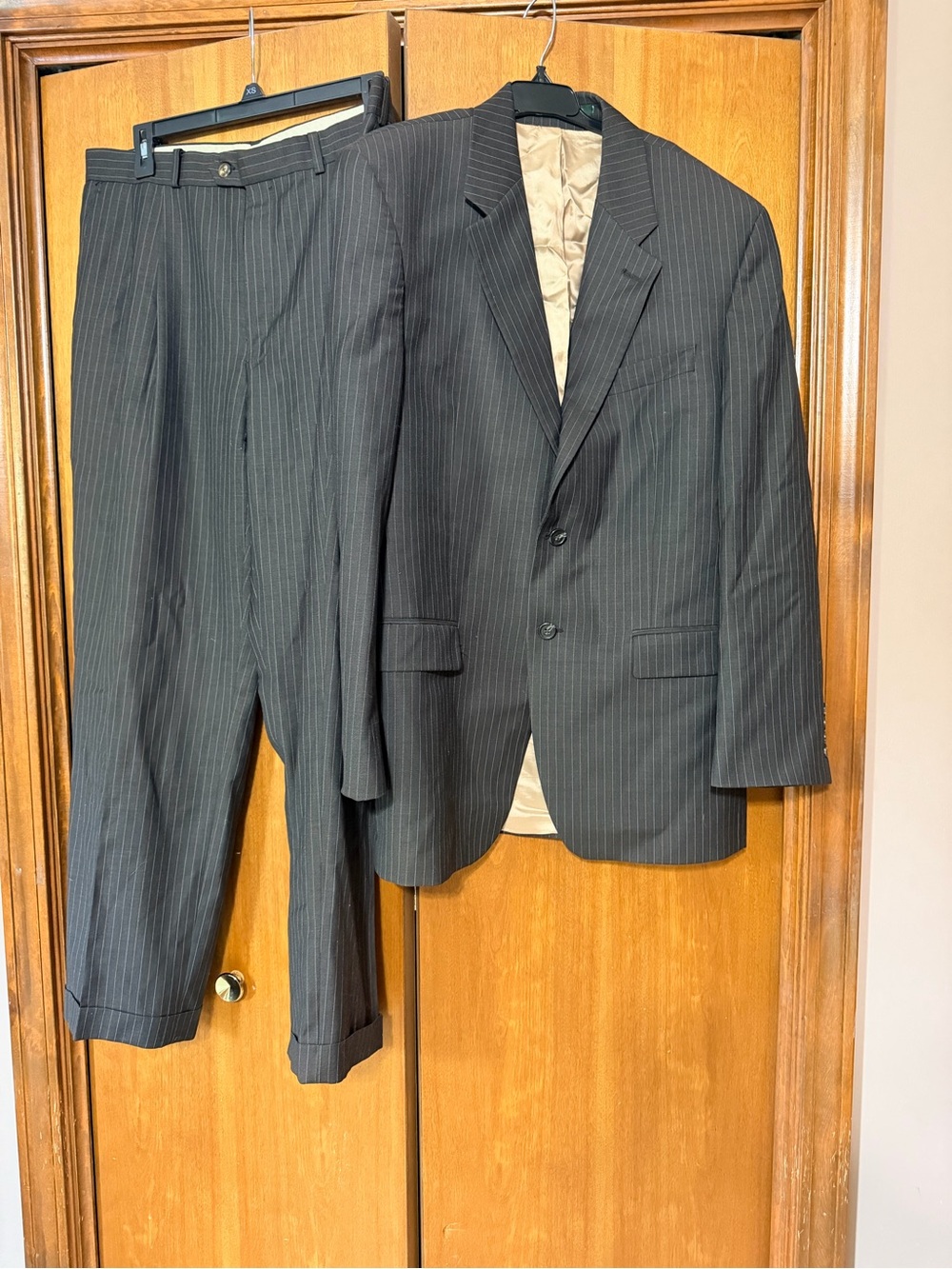 Ralph Lauren Men's Dark Gray Pinstripe Two-Piece Suit